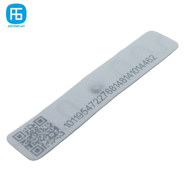 RFID Laundry Tag With QR Code And Serial Numbers